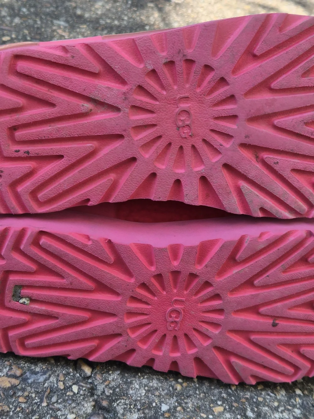 UGG Hot Pink Transparent Cozy Boots